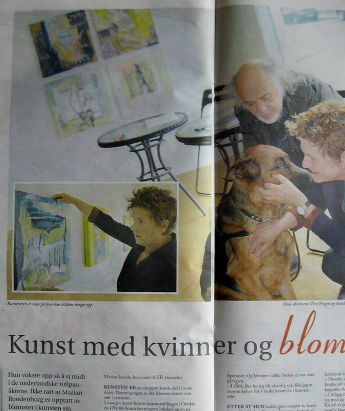 Omtale i avisa Sør Trøndelag.
Utstillingen i Orkdal kunstforening på nr 66